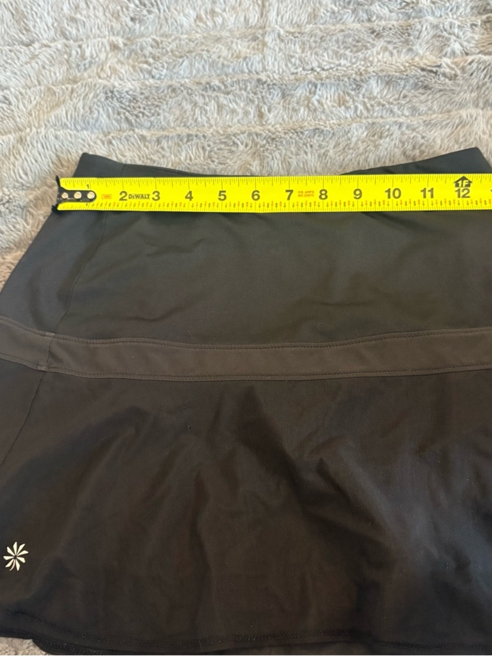Athleta Black Flared Skater Skirt - Picture 9 of 10